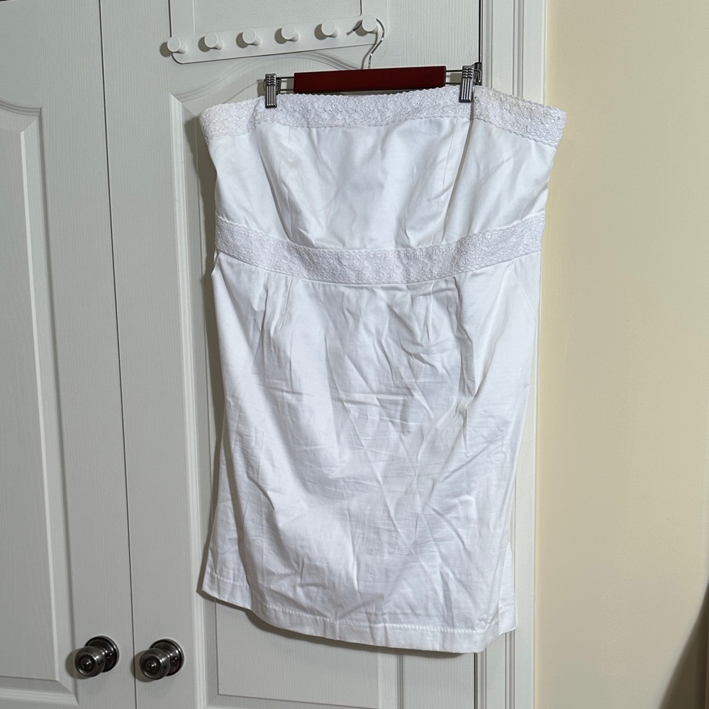 Addition Elle White Strapless Dress